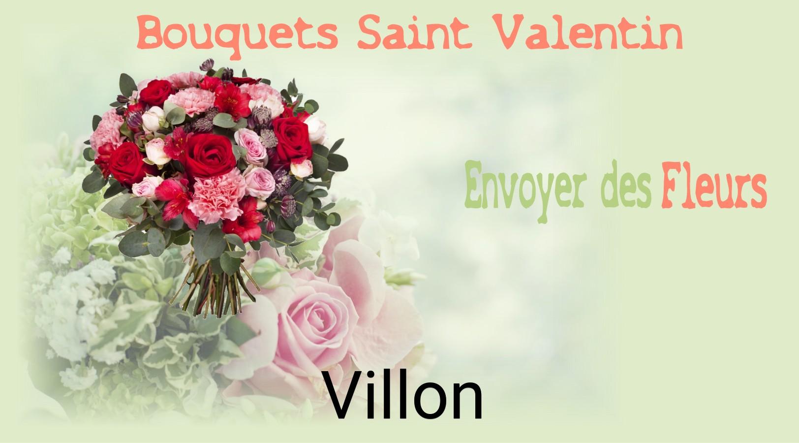 Roses de Saint-Valentin livrées à Villon